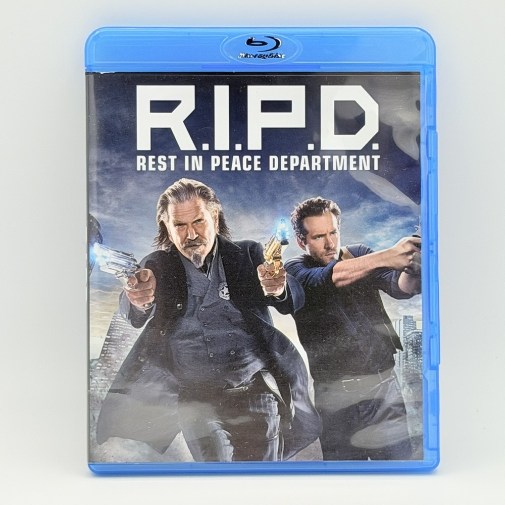 R.I.P.D. (Blu-ray, 2013) Jeff Bridges Ryan Reynolds Universal PG-13 Movie Action